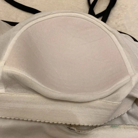 Lime Ricki Black and White Polka Dot Multicolor Parrot Bikini Top - Picture 9 of 15